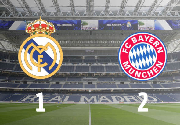 Real Madrid 1-2 Bayern Munchen